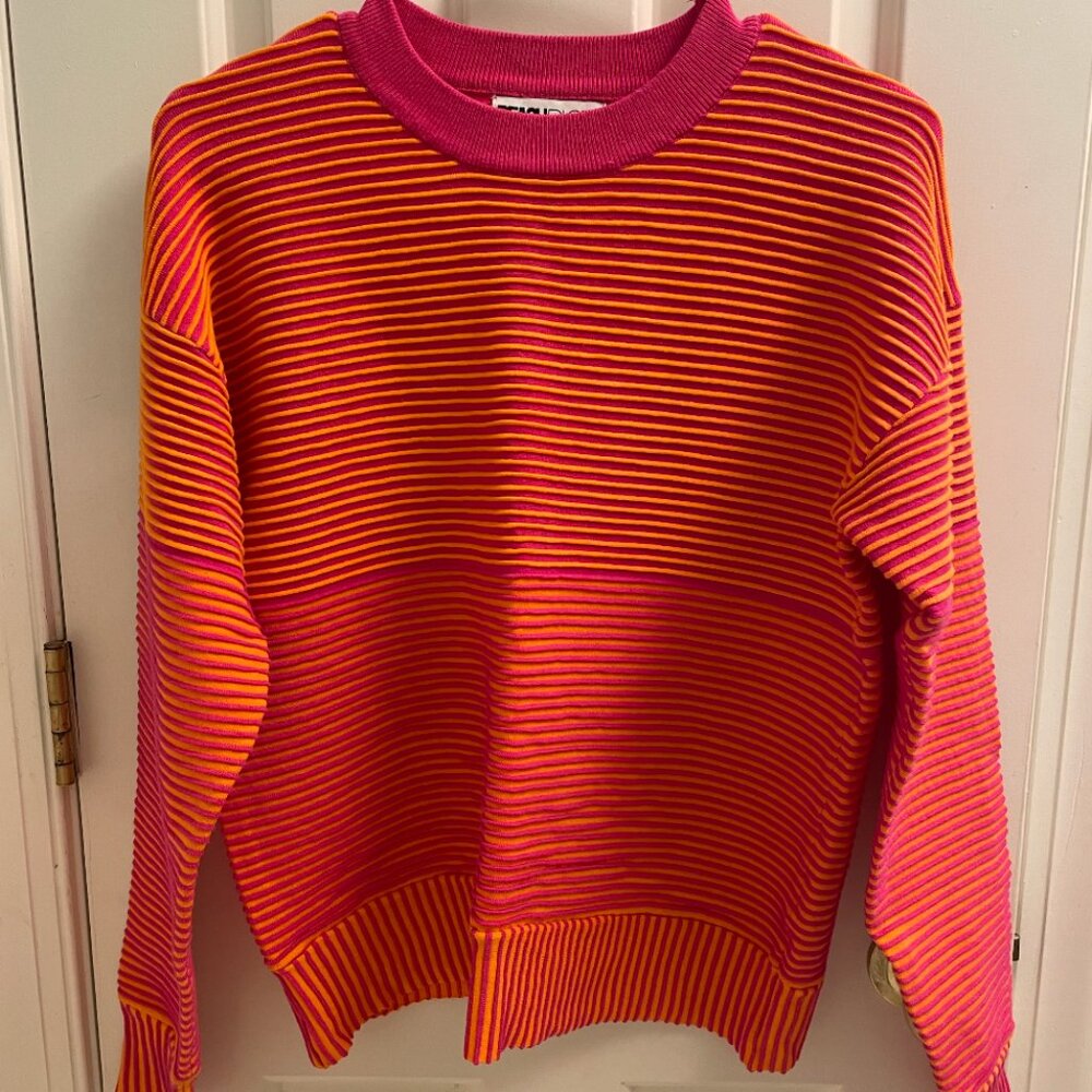 Beach Riot Occulus Sweater Sunset Two Tone Rib